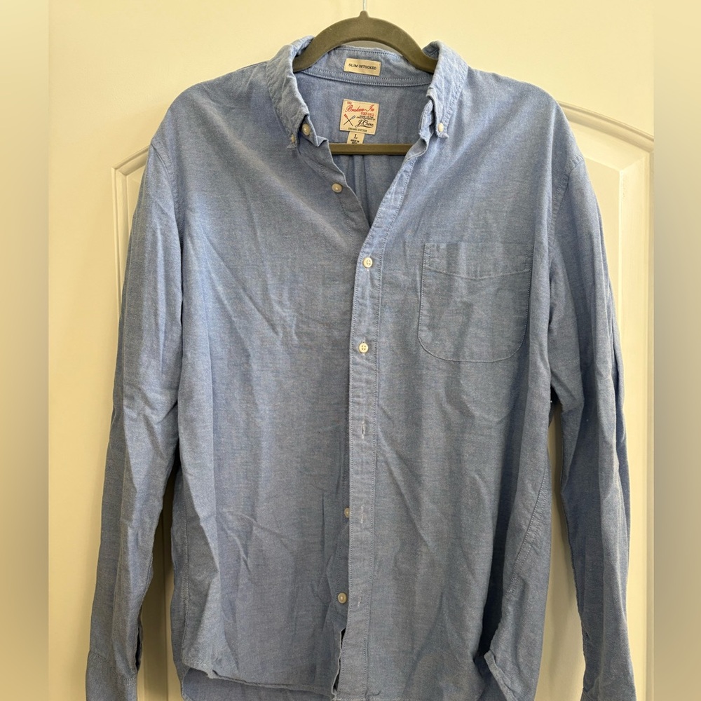 J. Crew Light Blue Casual Button-Down Shirt